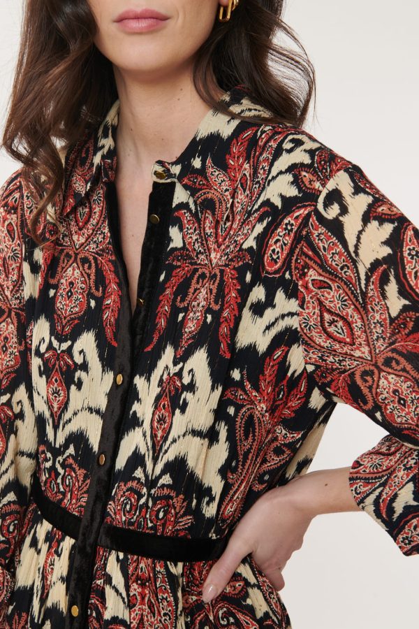 Robe Chemise Longue Imprimée AGNES - Image 4