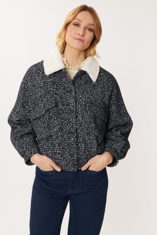 Blouson tissu mélangé CASSIOPEE