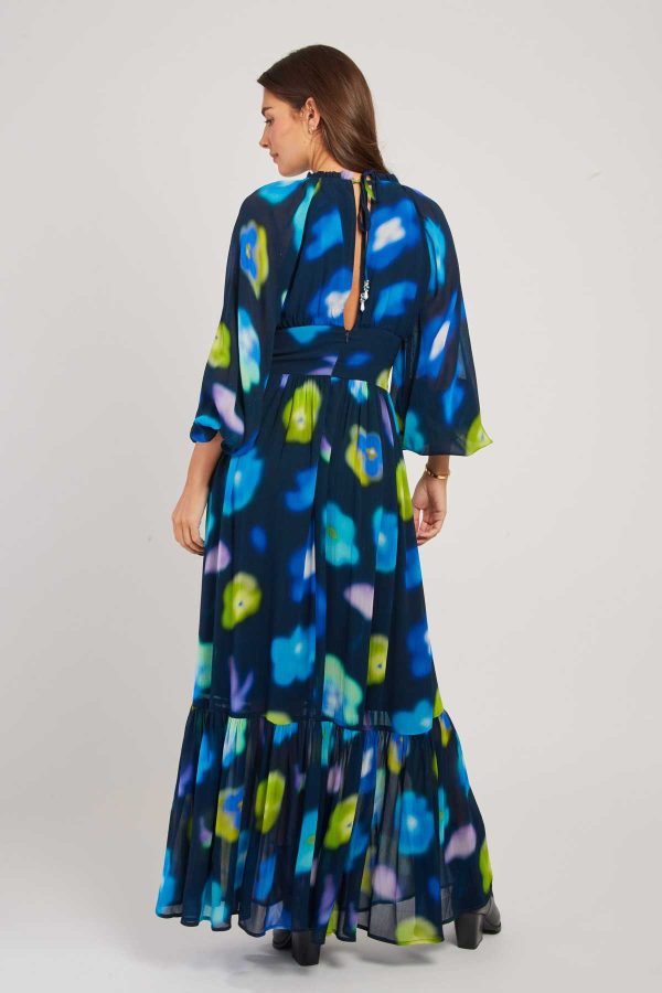 Robe longue fluide imprimé floral BELEM - Image 2