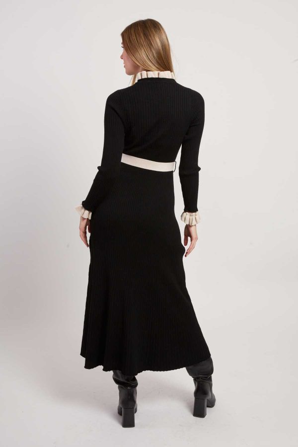 Robe longue en maille boutonnée JOLIE - Image 3