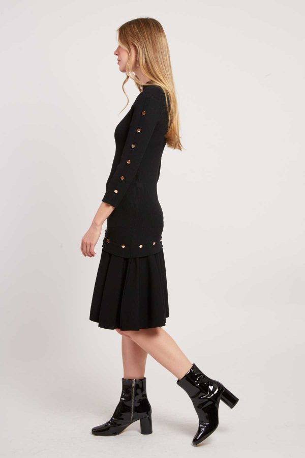 Robe unie mi-longue en maille JONAS - Image 2