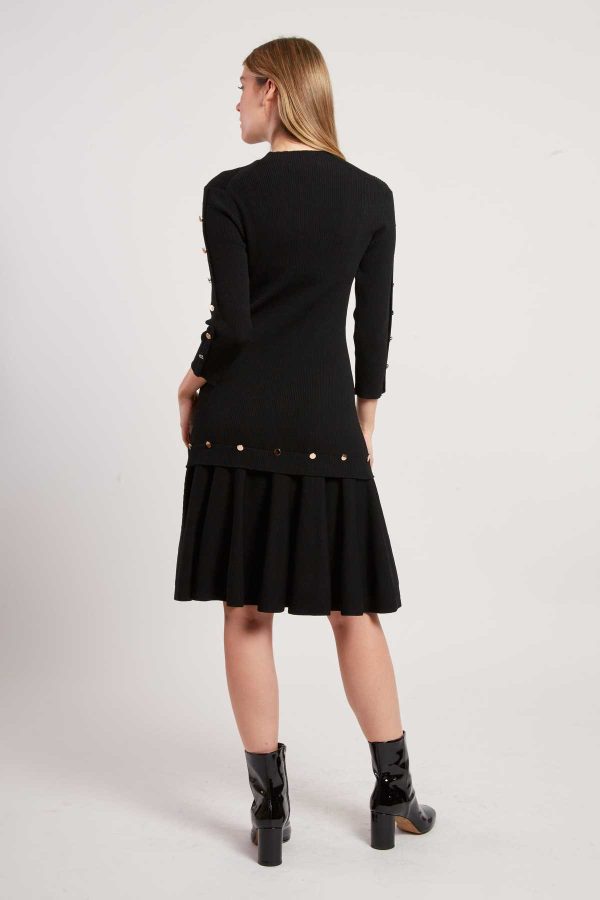 Robe unie mi-longue en maille JONAS - Image 4