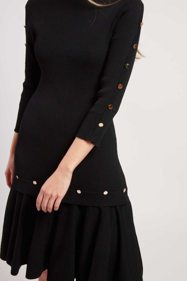 Robe unie mi-longue en maille JONAS - Image 5