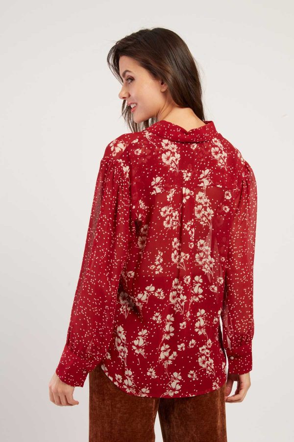 Chemise fluide imprimée transparente FALBALA - Image 6