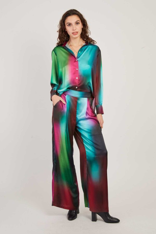 Chemise fluide motif abstrait FARNESE
