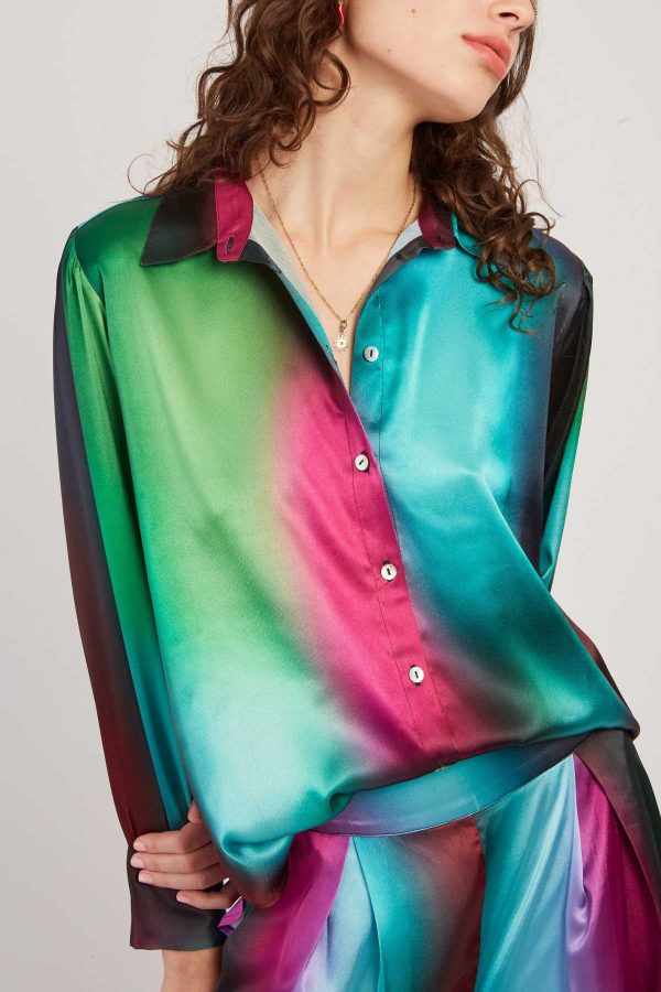 Chemise fluide motif abstrait FARNESE - Image 3