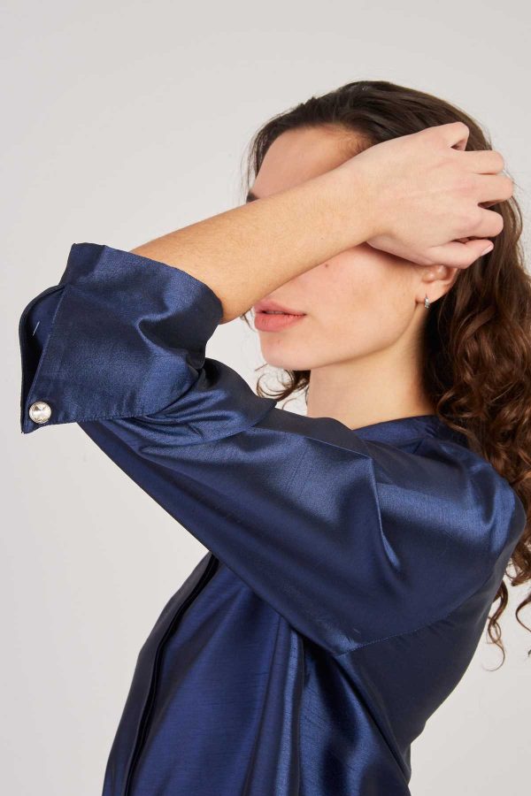 Chemise satinée manches 3/4 HANOVRE - Image 5