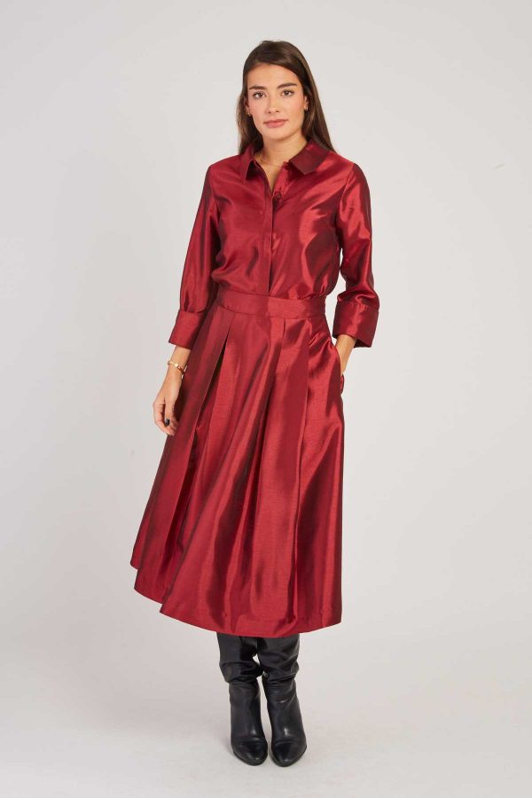 Chemise satinée manches 3/4 HANOVRE - Image 7
