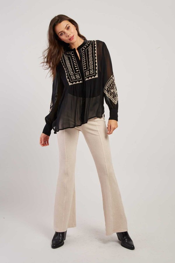 Blouse brodée manches longues HARPER - Image 5
