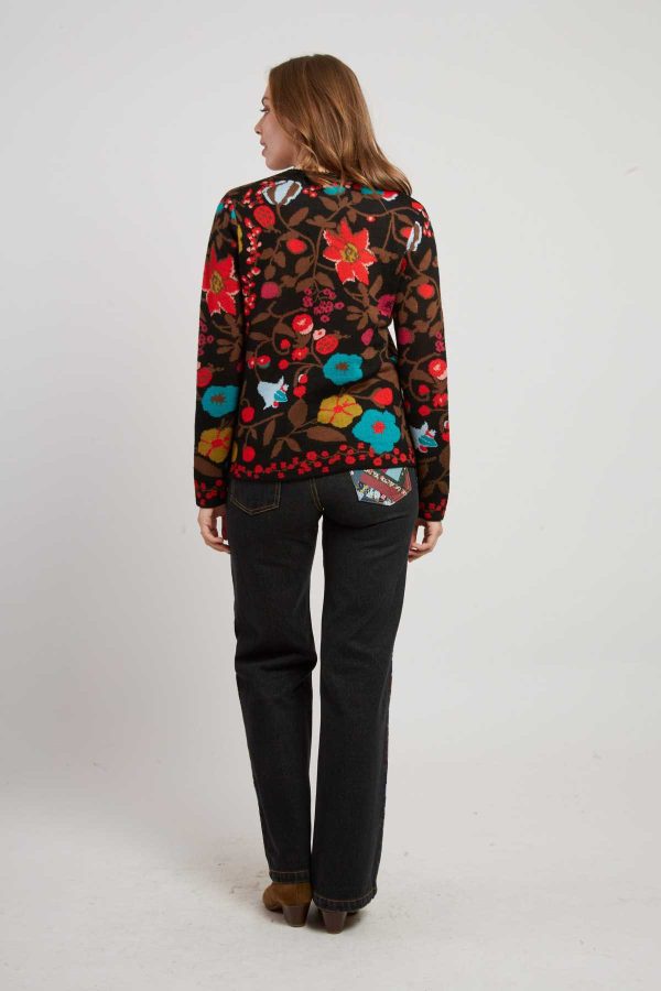 Pull en maille jacquard col rond CADETTE - Image 3