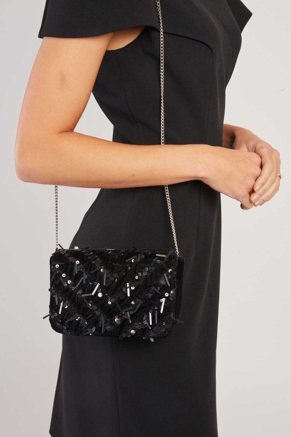 Sac en velours à sequins NOEMIE
