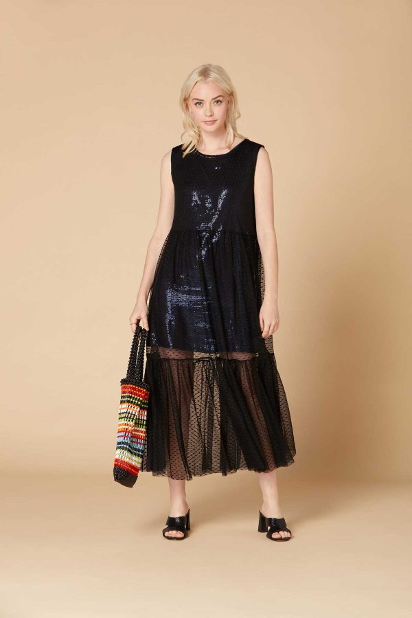 Robe longue ample en tulle - Adequat