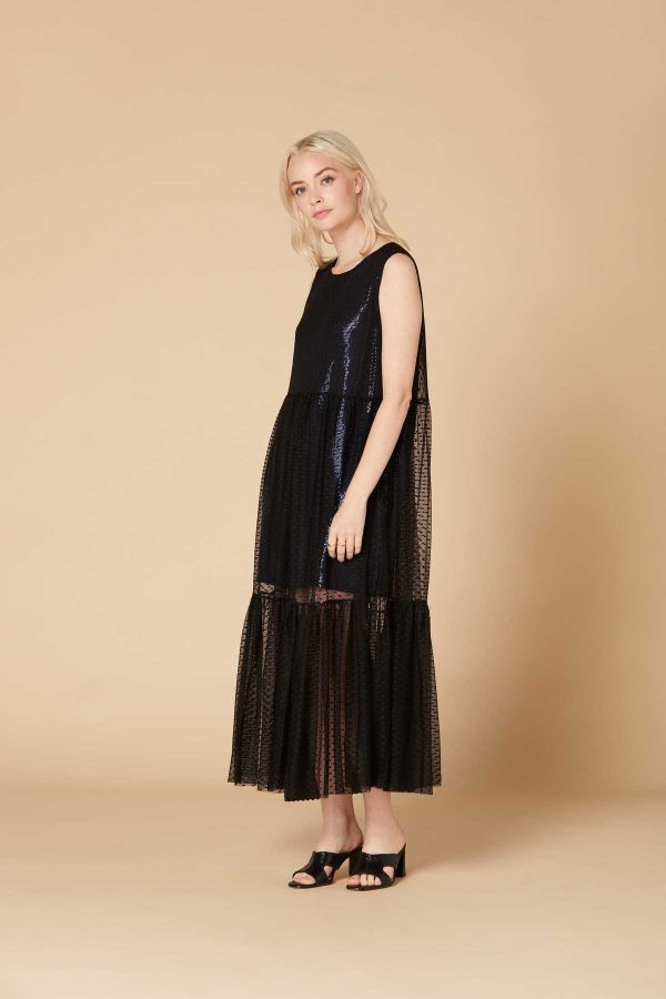 Robe longue ample en tulle - Adequat - Image 2