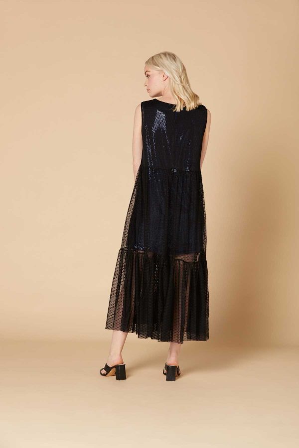 Robe longue ample en tulle - Adequat - Image 3