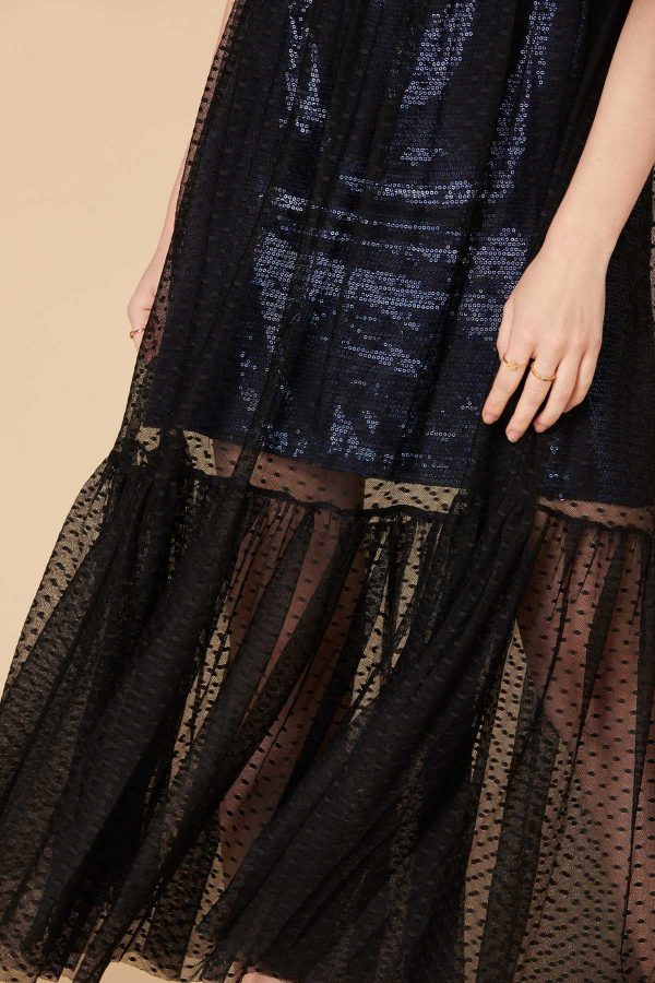 Robe longue ample en tulle - Adequat - Image 4