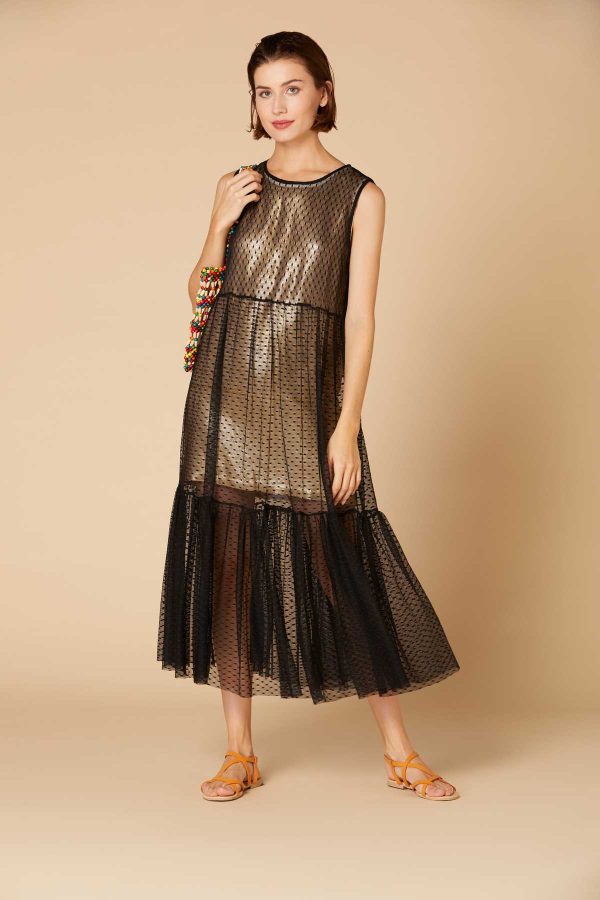 Robe longue ample en tulle - Adequat - Image 6