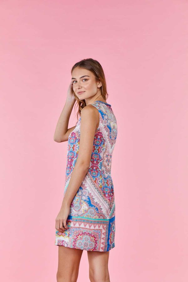 Robe courte 3 trous imprimée esprit moucharabieh SURF - Image 2