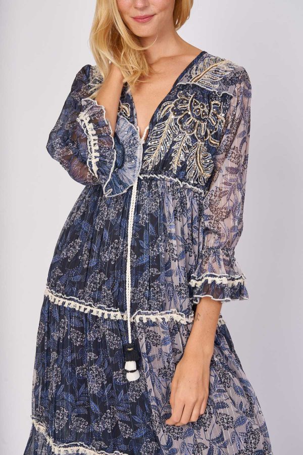 Robe longue imprimée CABRIERES - Image 4
