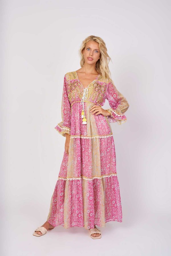 Robe longue imprimée CABRIERES - Image 5
