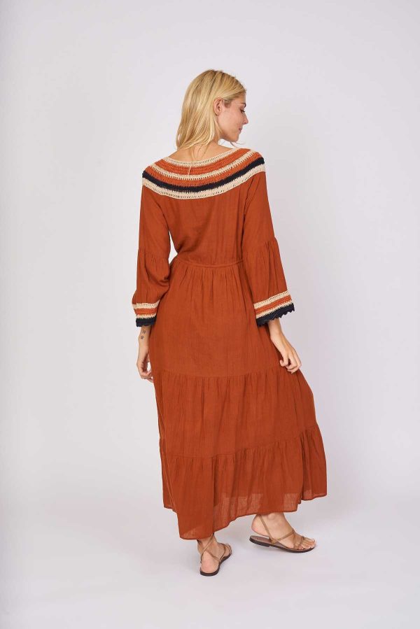 Robe longue coton crochet PRIMEVERE - Image 2