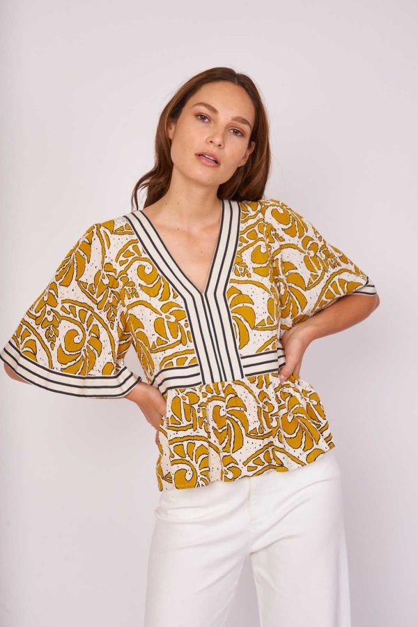 Blouse imprimée coton ELISE
