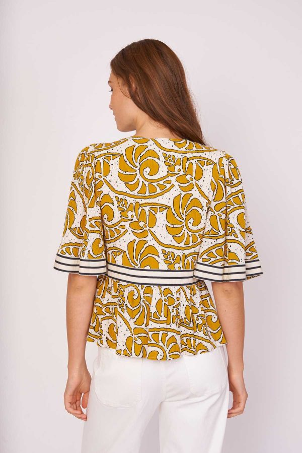Blouse imprimée coton ELISE - Image 2