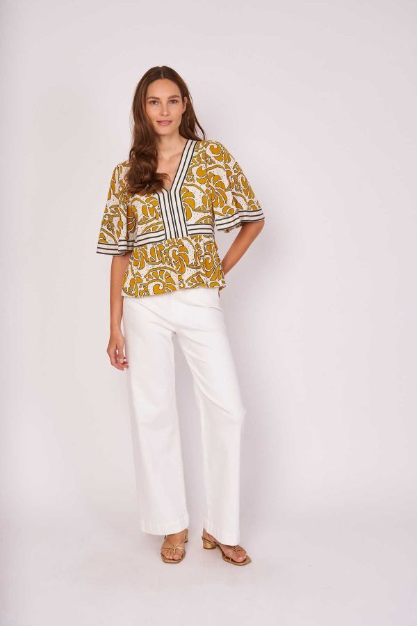 Blouse imprimée coton ELISE - Image 3