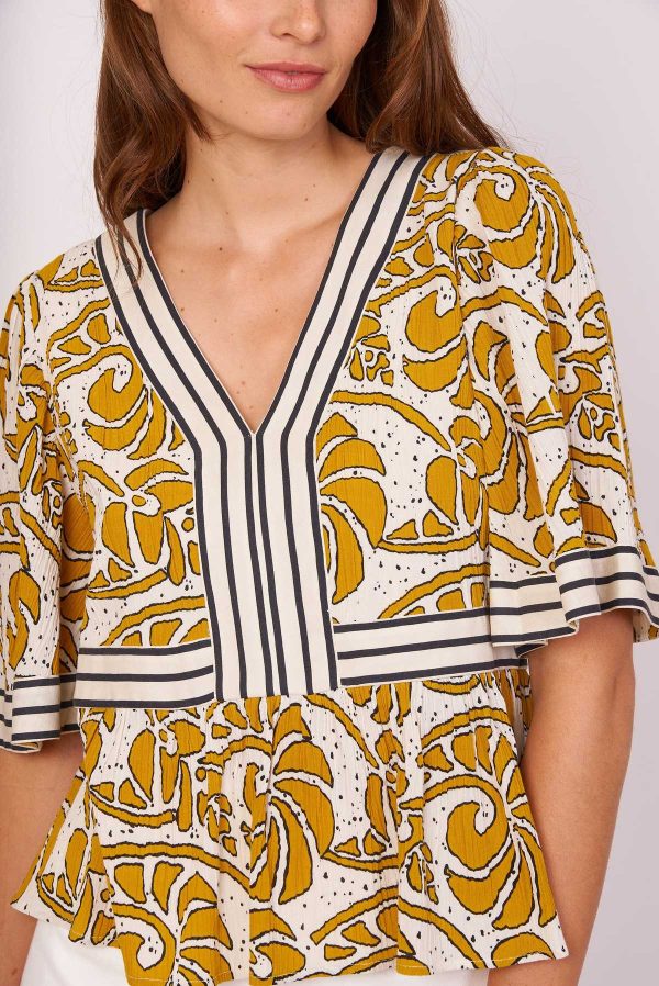 Blouse imprimée coton ELISE - Image 4