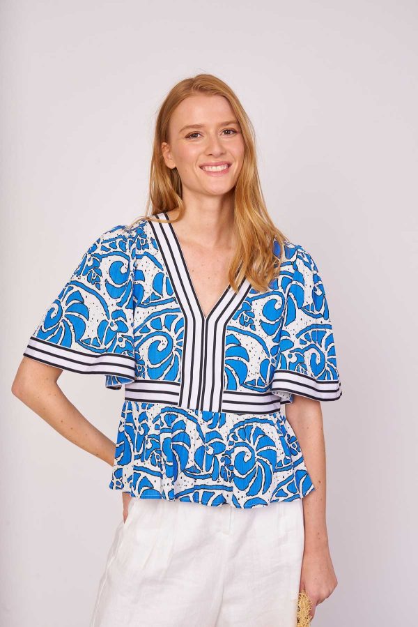 Blouse imprimée coton ELISE - Image 5