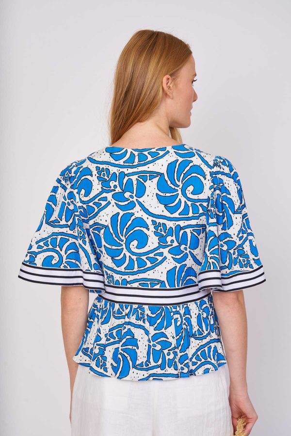Blouse imprimée coton ELISE - Image 6