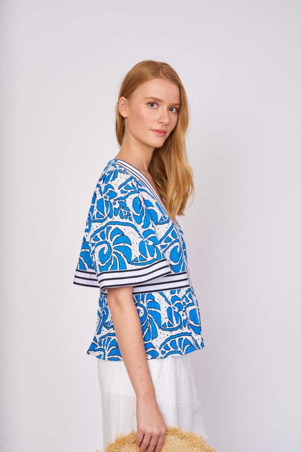 Blouse imprimée coton ELISE - Image 7