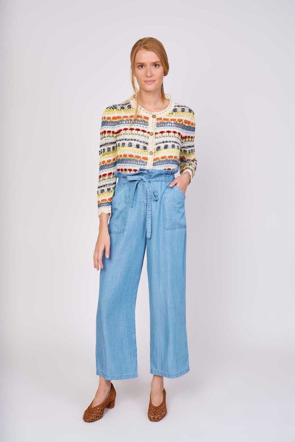 Pantalon ample en denim léger JULIA - Image 4