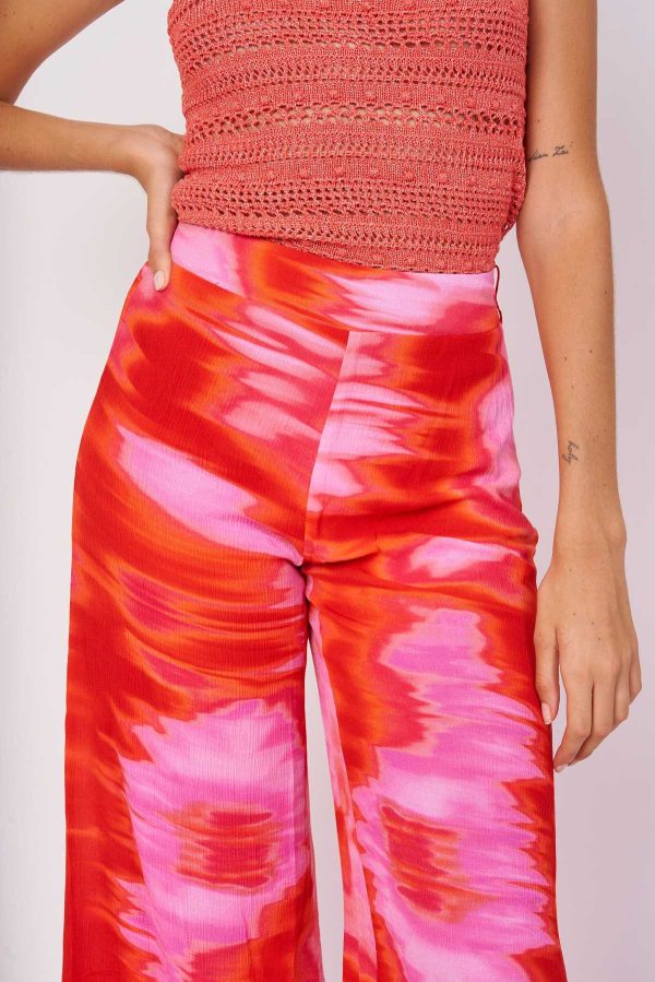 Pantalon fluide imprimé viscose JET-LAG - Image 5