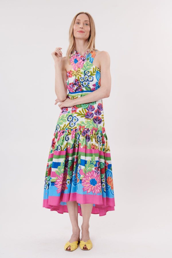 Robe longue imprimée en coton TEDDY - Image 2