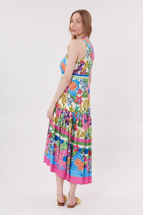 Robe longue imprimée en coton TEDDY - Image 3