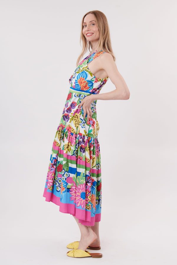 Robe longue imprimée en coton TEDDY - Image 4