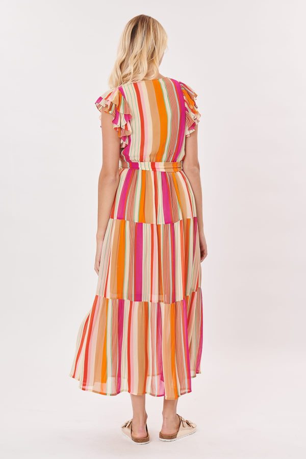 Robe longue imprimée col V croisé TOOTSIE - Image 3