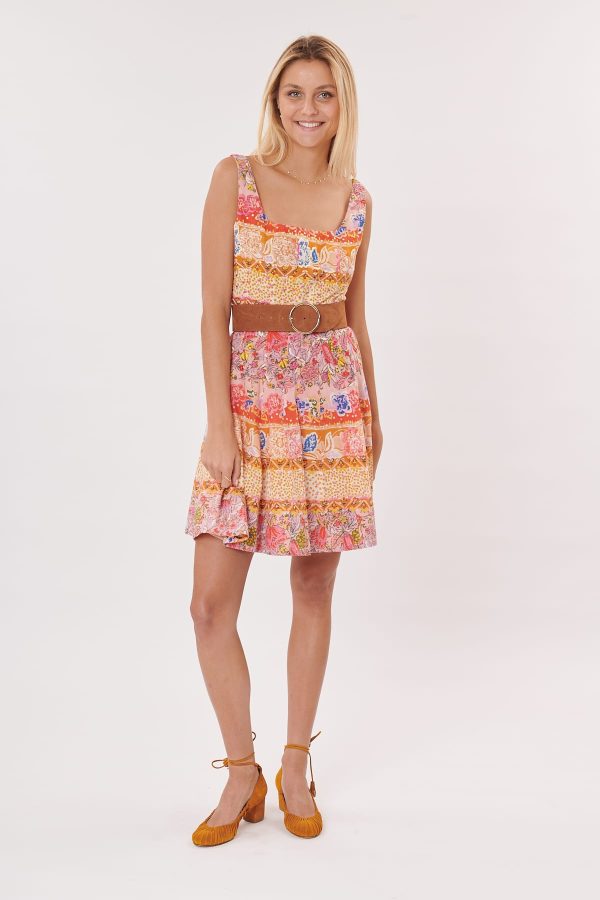 Robe courte imprimée à bretelles TACATA - Image 7