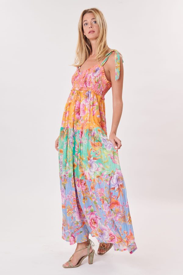 Robe longue imprimée à bretelles TANTALE - Image 3
