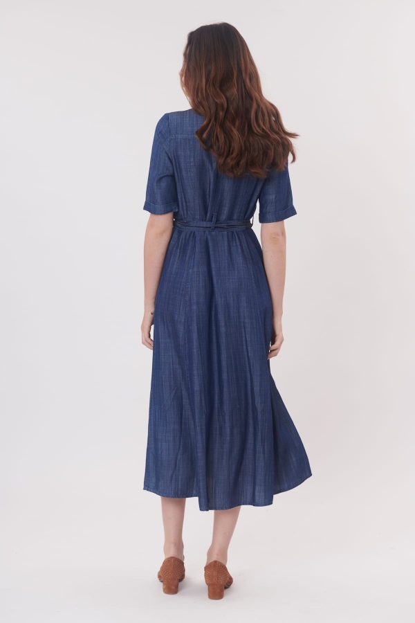 Robe longue fluide en denim SANTAMONICA - Image 5