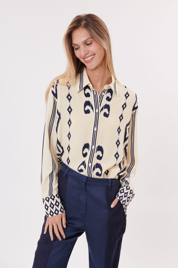 Chemise imprimée à manches longues REGATE