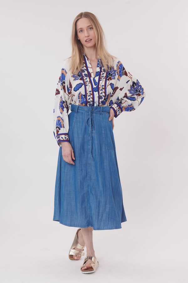 Chemise imprimée manches longues REINE - Image 6