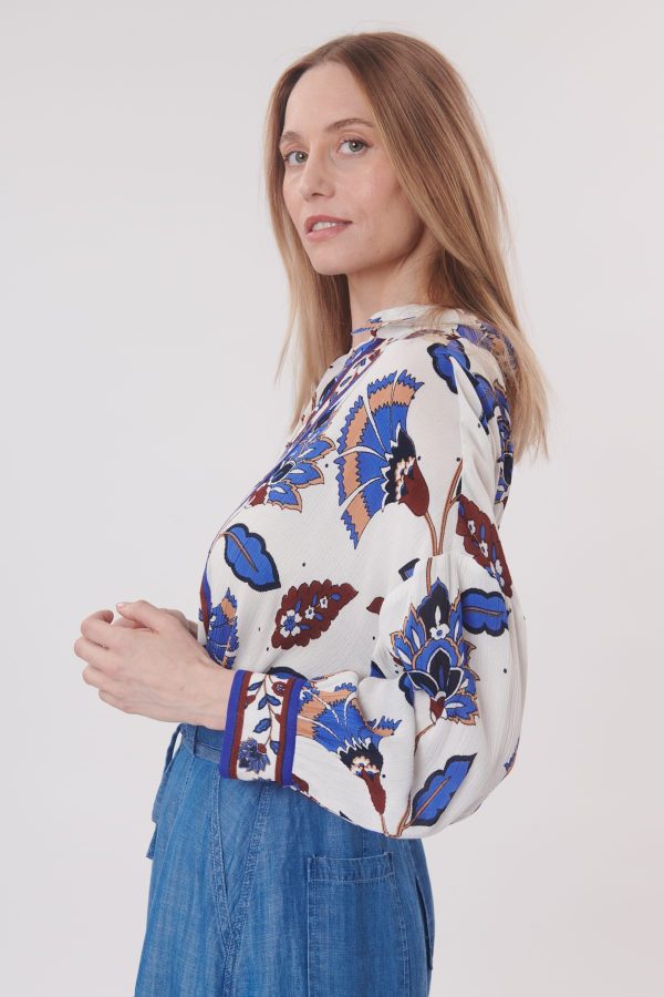 Chemise imprimée manches longues REINE - Image 7