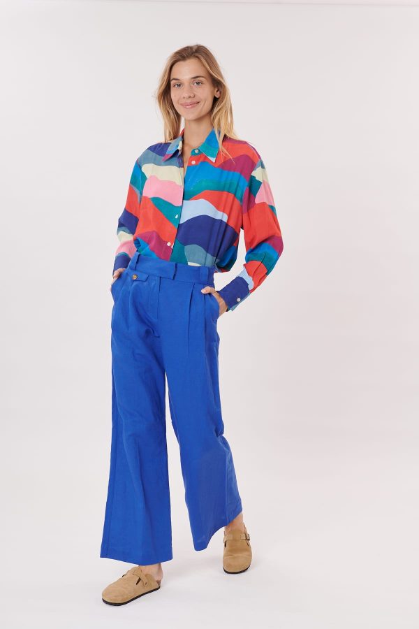 Chemise oversize imprimé abstrait ROUSSILLON - Image 2