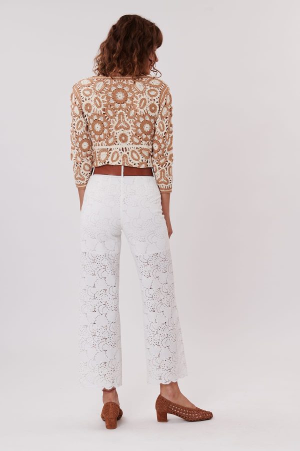 Pantalon droit en broderie anglaise PAISLEY - Image 4
