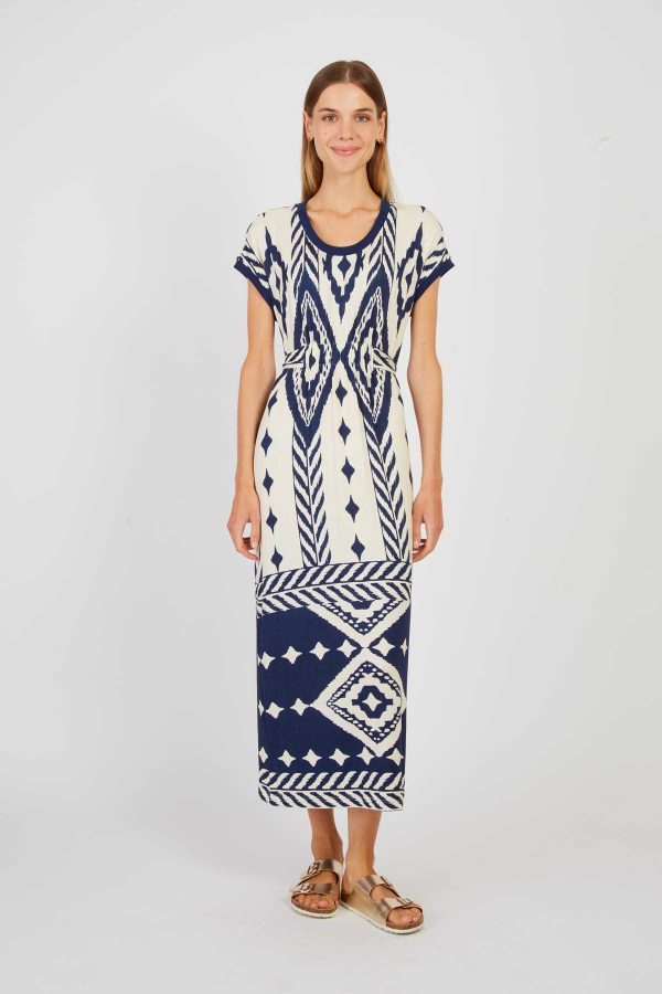 Robe longue imprimée en jersey PIVERT