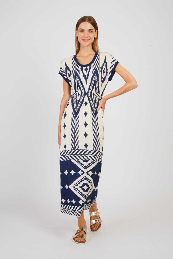 Robe longue imprimée en jersey PIVERT - Image 2