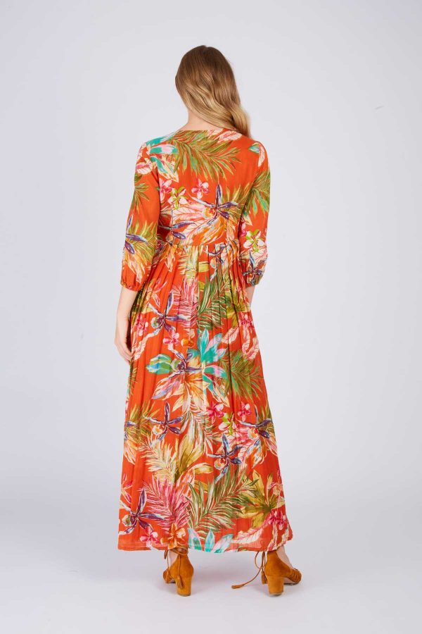 Robe longue fluide imprimée PIVOINE - Image 7