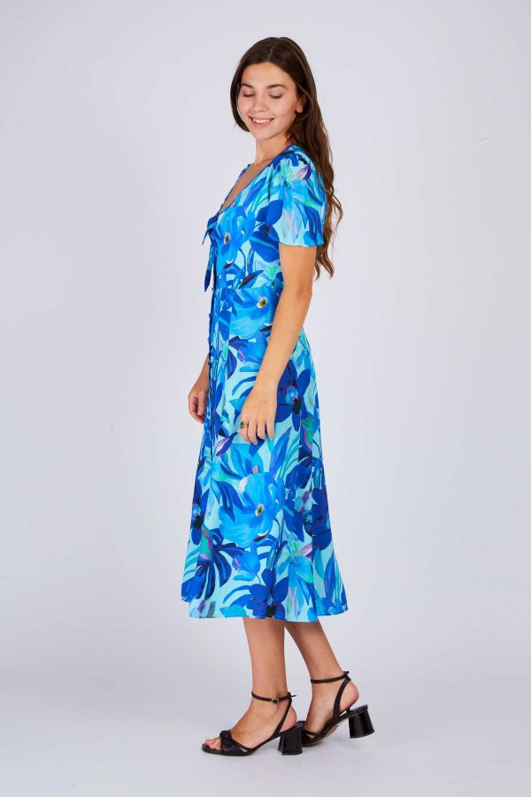 Robe longue imprimée floral PRUNE - Image 2