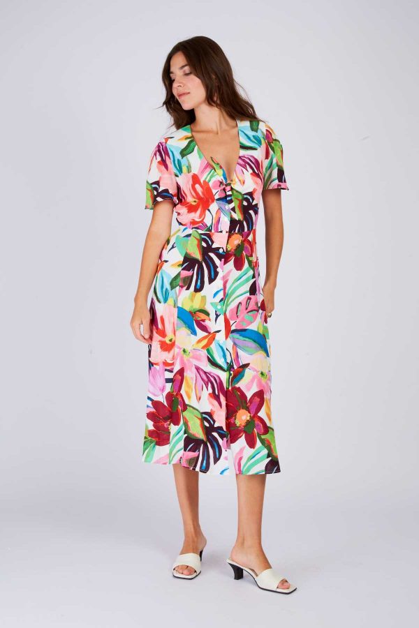 Robe longue imprimée floral PRUNE - Image 5